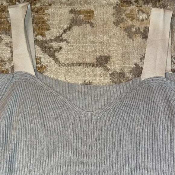 HELMUT LANG Strap V-neck Long-sleeve
Sweater | Cyber Blue XS - Picture 5 of 10